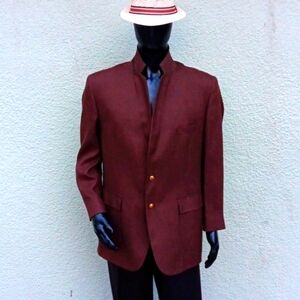 ANDERSON LITTLE MEN'S VINTAGE (2) BRASS BUTTON HAND TAILORED BLAZER (USA)